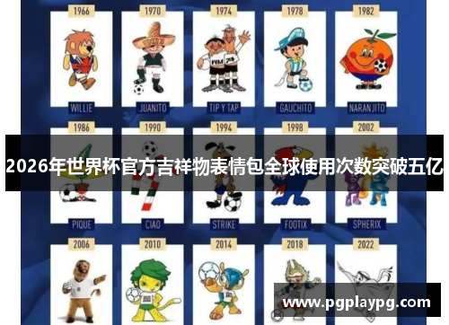 2026年世界杯官方吉祥物表情包全球使用次数突破五亿 2026年世界杯官方吉祥物表情包全球使用次数突破五亿